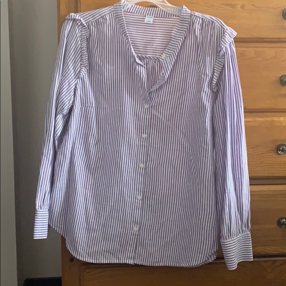 Striped  button up NWT Old Navy